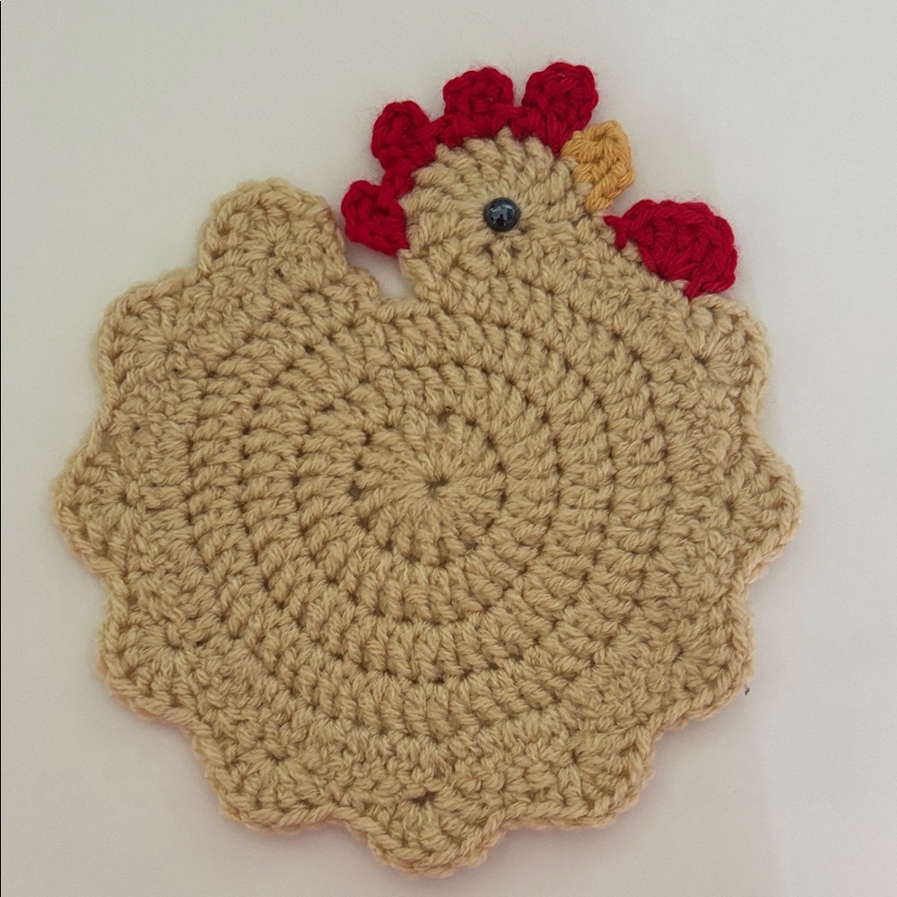 Crochet Chicken Pot Holder